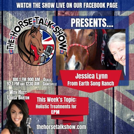 Listen now to Jessica Lynn of Earth Song Ranch on Fox's Horse Talk Show with Louisa Barton discuss EPM in Horses - Holistic Options to Support Treatment & Build Immune System.
