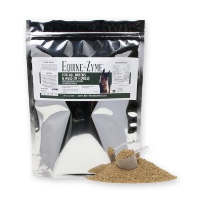 Equine-zyme natural horse probiotic supplement from EarthSong Ranch